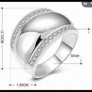 New sterling silver band ring